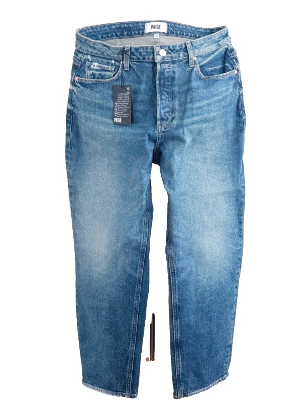 NEW Paige Alexis Women Barrel Leg Jeans Size 30 Blue NWT